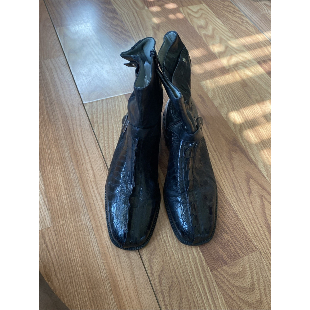 Belvedere Crocodile Black Boot Size 12